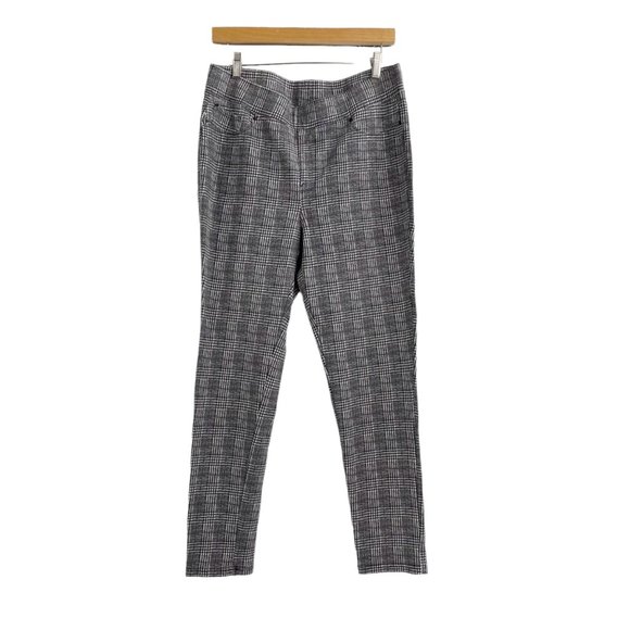 Seven7 Pants - Seven7 Houndstooth Plaid Ponte Knit Skinny Pants Womens Size XL High Rise